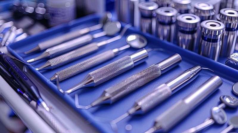 Blue Polypropylene Instrument Tray - 15cm x 20cm